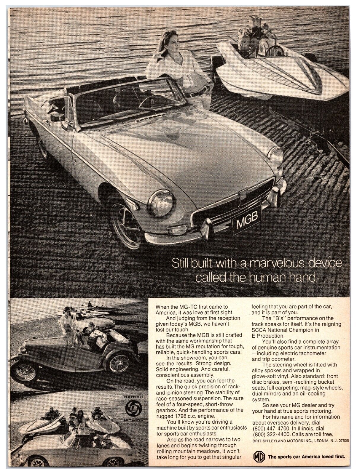 Original 1973 MG-TC Car Original Print Advertisement (8x11) - British Leyland