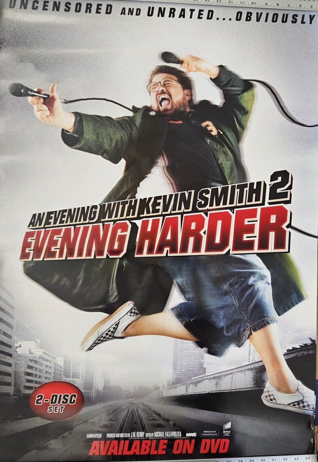 An evening With KEVIN SMITH 2 EVENING HARDER 27 X 40 DVD poster