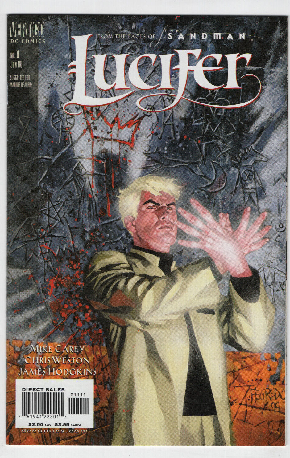 Lucifer #1 1st Solo Series DC Vertigo Comics 2000 Netflix Show Sandman 1st Print
