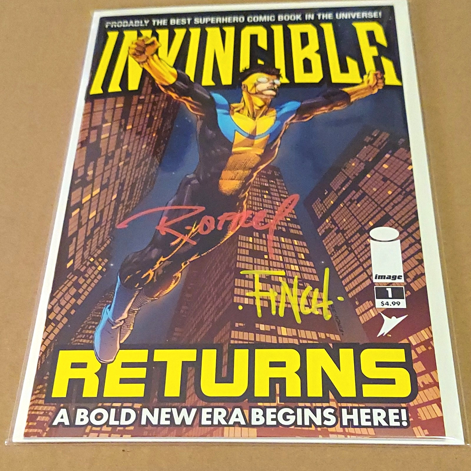 Invincible Returns #1 2026 Signed By David Finch (Cover Art) & Ryan Ottley w/COA