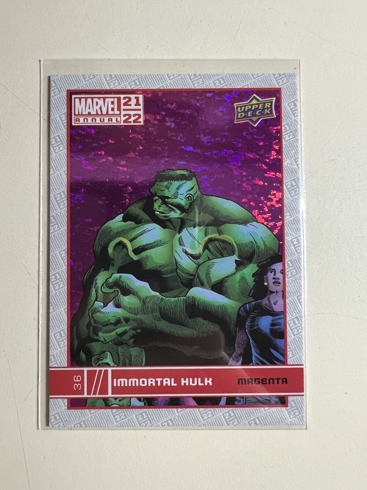 2021-22 Upper Deck Marvel Annual Magenta Immortal Hulk #36