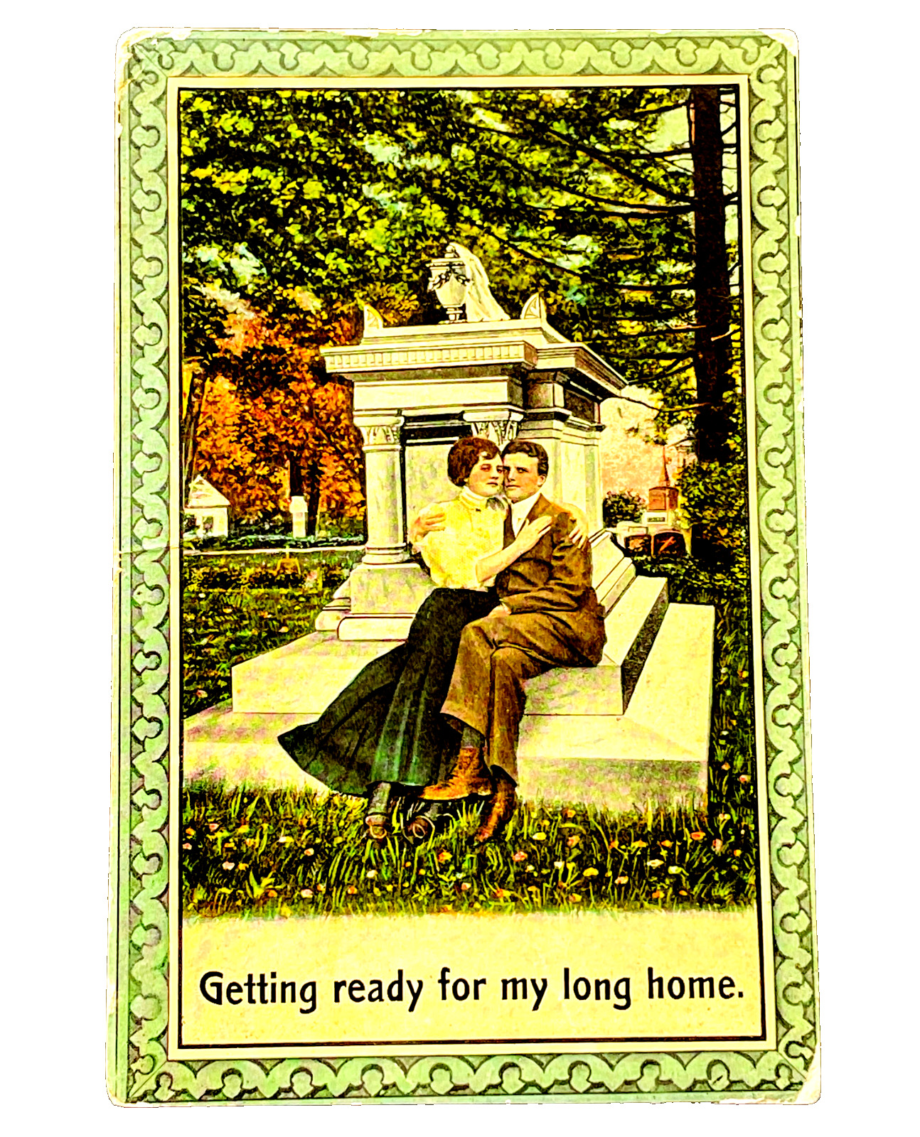 Antique Postcard 1900's Circa Unused Vintage Old Paper Collectible Ephemera Love