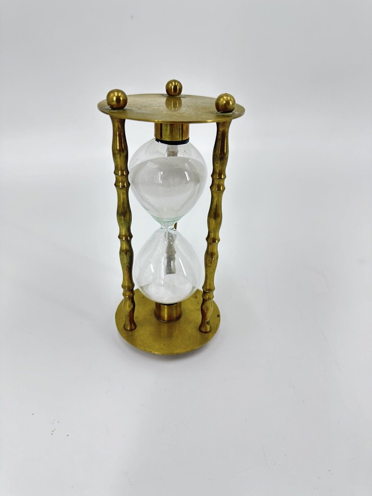 Nautical Brass Sand Timer hourglass five minute 6 inches tall