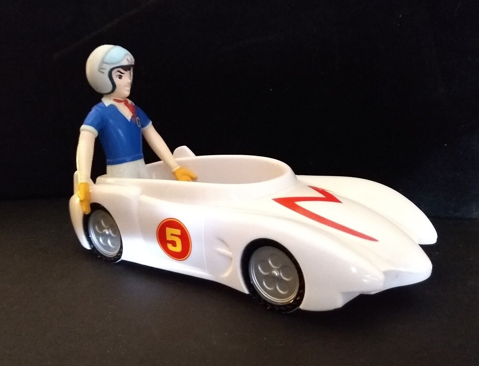 2008 Speed Racer Bendable & Mach 5 Cereal Bowl , General Mills 2008 Promo. 