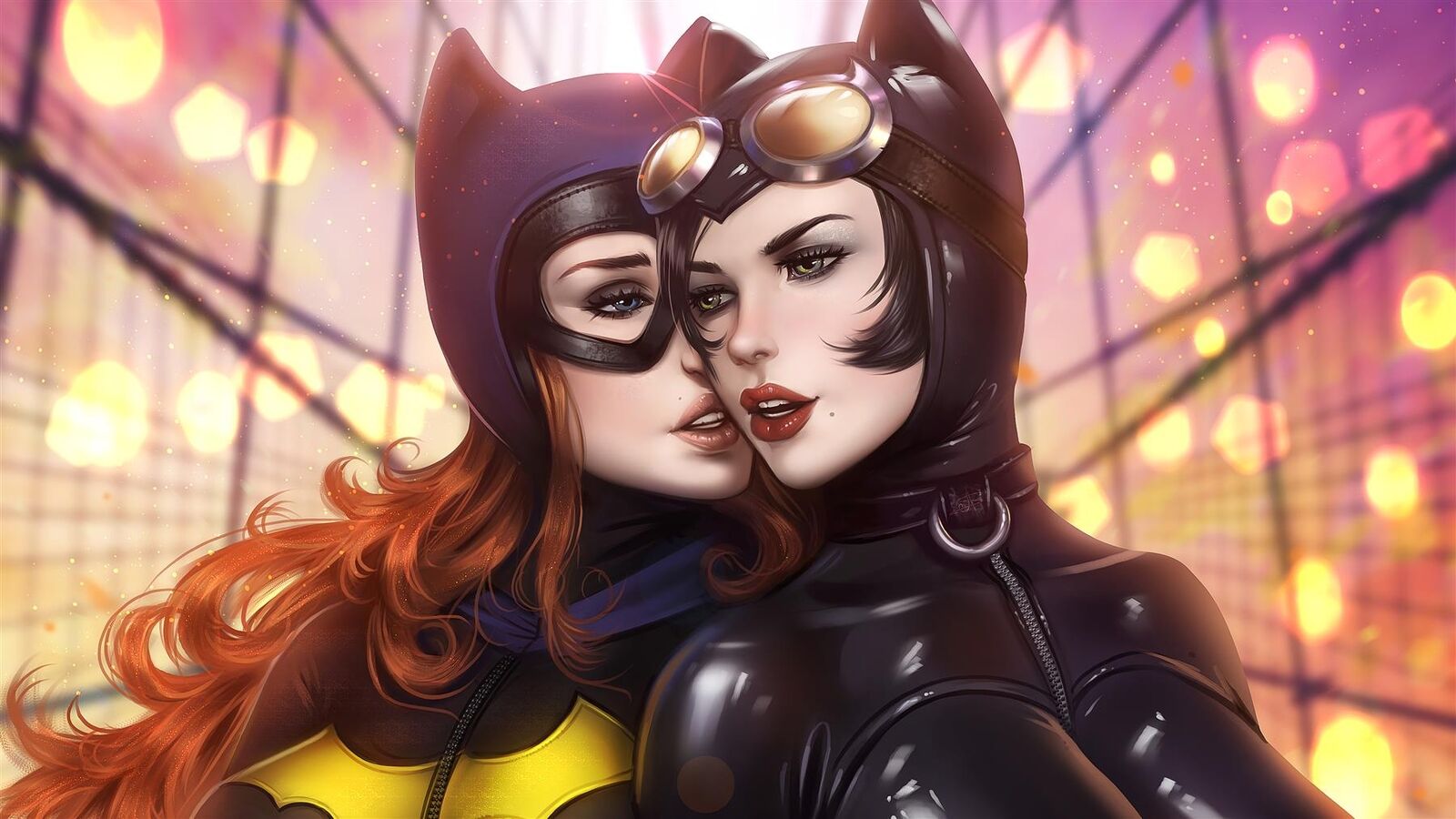 Batgirl and Catwoman DC Comics Girls - Metal Print - 20cmx30cm  999900297