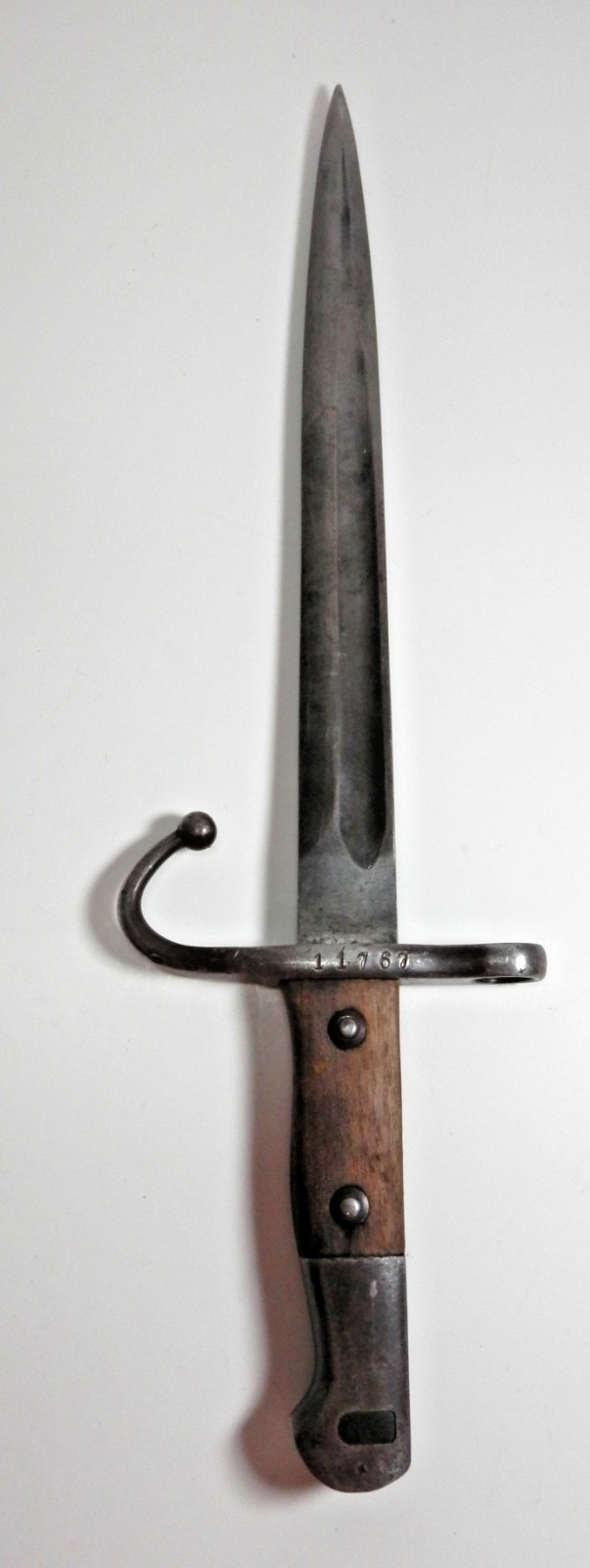 Rare Antique WWI Ottoman Turkish Model 1894 Mauser Bayonet - marked 11767