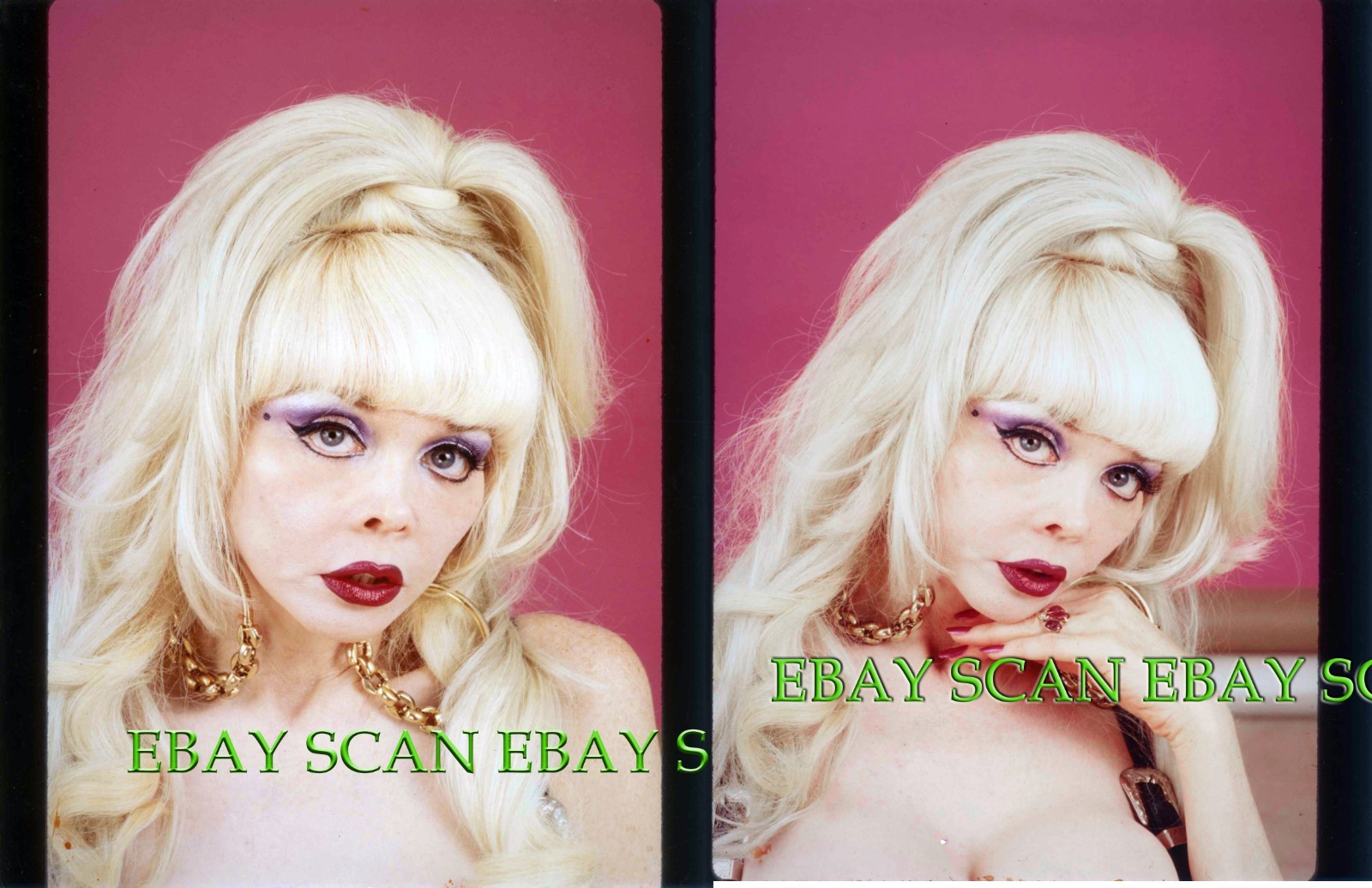 2 Unpublished Angelyne color pictures 1995 unusual Billboard queen Hollywood 2 Unpublished Angelyne color pictures 1995 unusual Billboard queen Hollywood