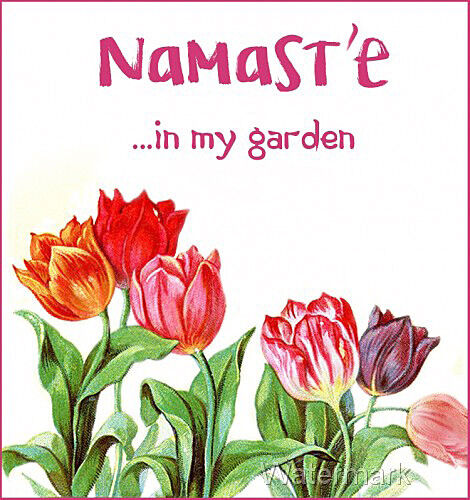 Namaste In My Garden Refrigerator Fridge Gift Magnet  World Wide