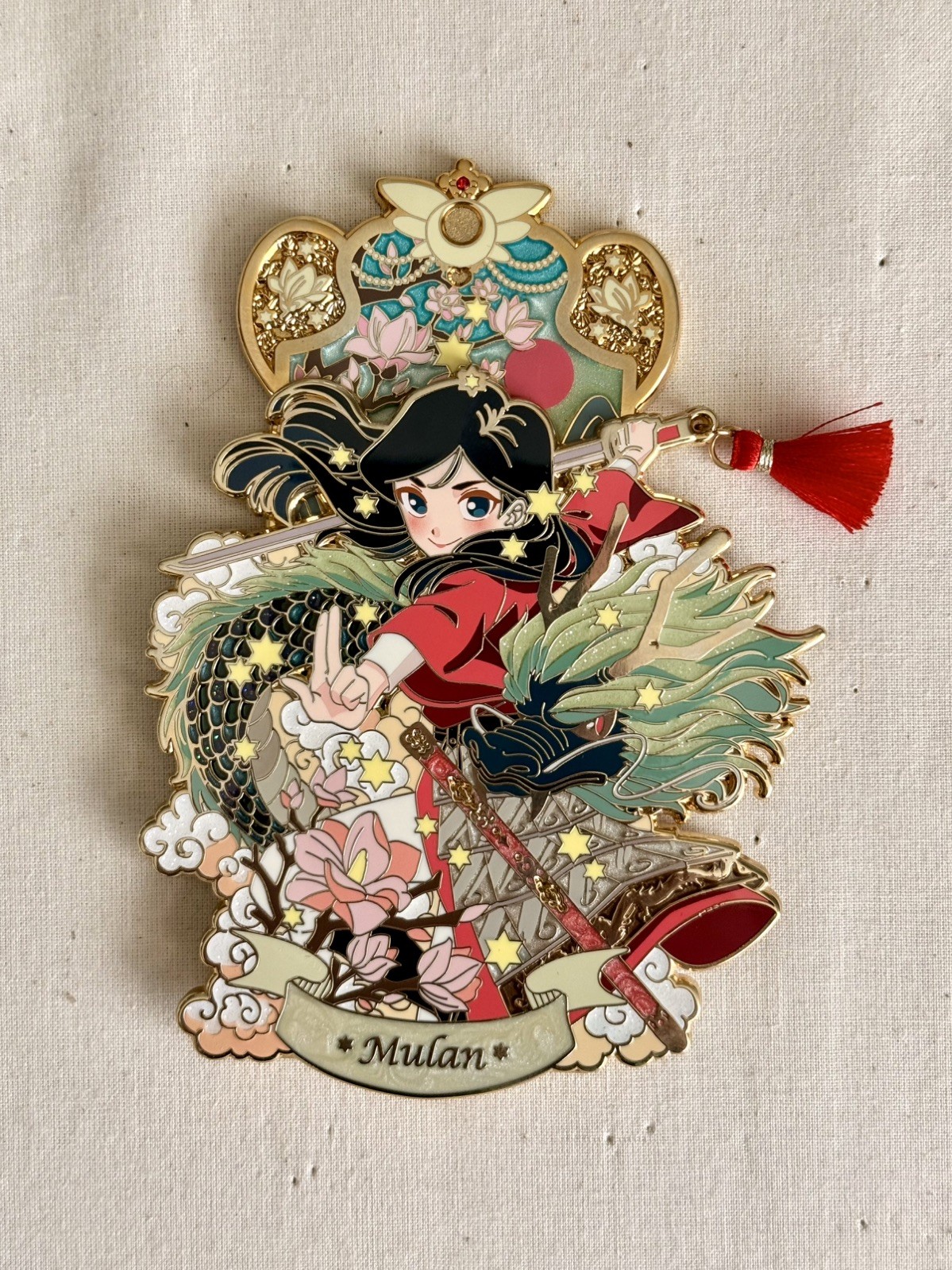 astral_pins Signature Series Fa Mulan Pin-on-Pin Limited Edition Fantasy Pin
