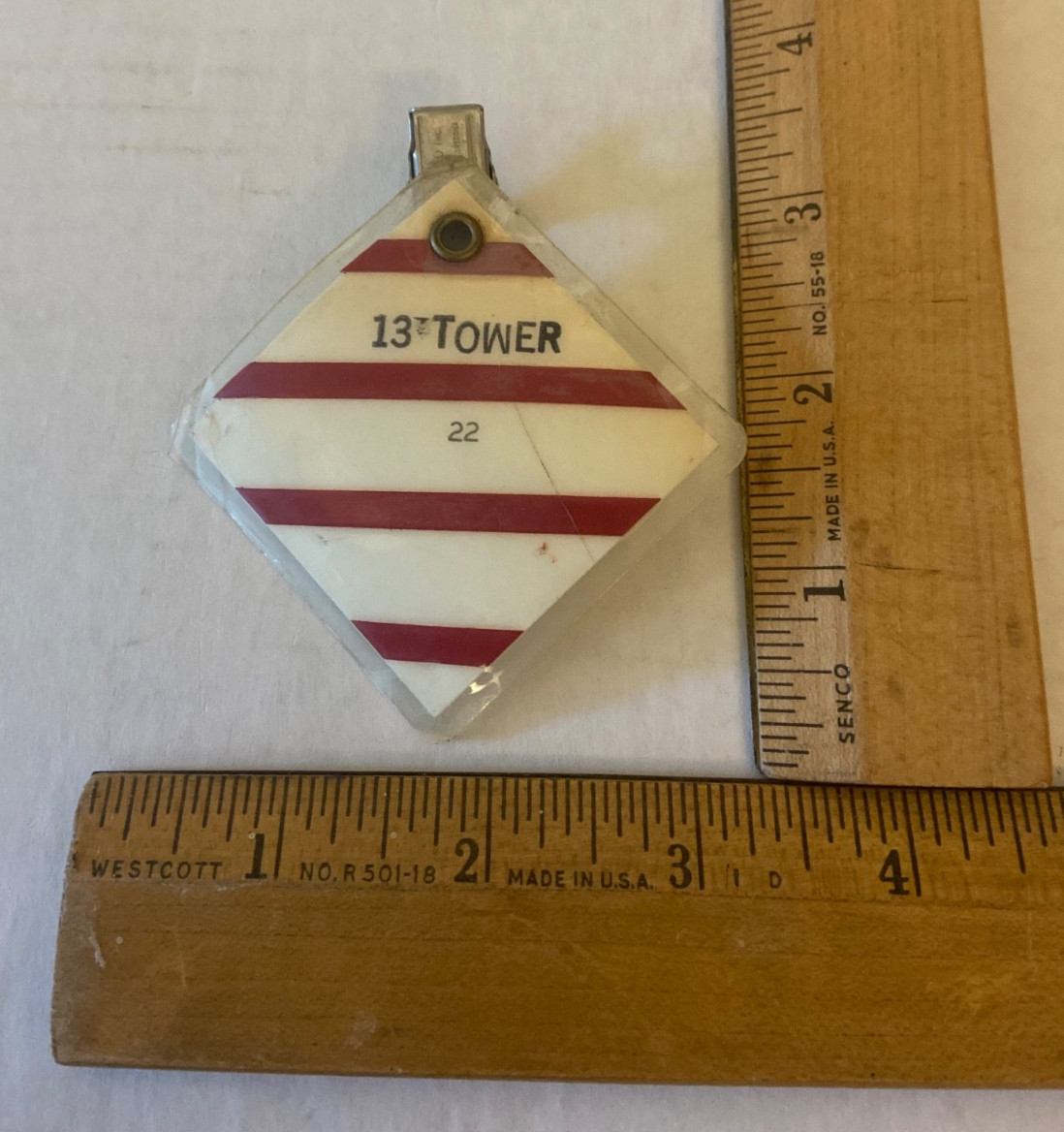 NASA USAF 1960s-70s 13th TOWER Employee Launch Viewing Access Badge #22