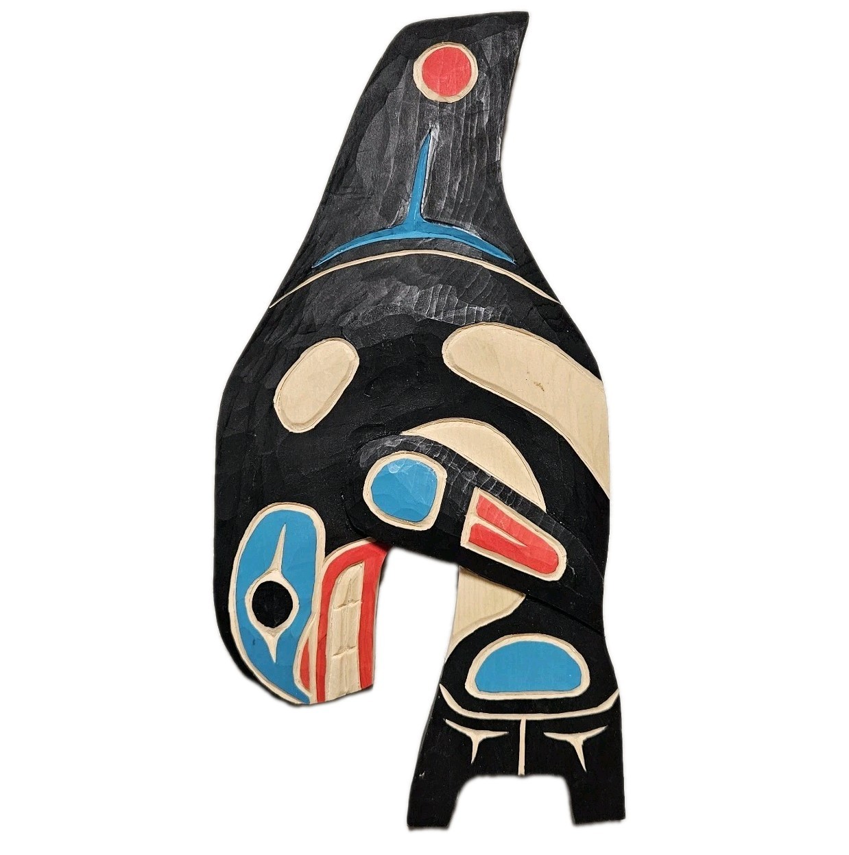 Cedar West Coast Native Orca Whale Wall Carving By George Stokes 2026 Cedar West Coast Native Orca Whale Wall Carving By George Stokes 2026