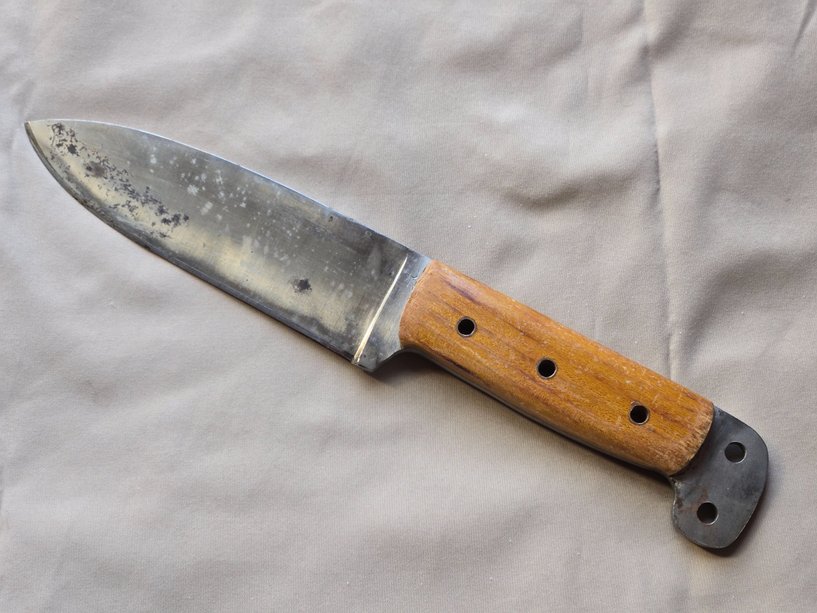 Unknown Maker, Forged Custom Knife, Made In O2 Carbon Steel Unknown Maker, Forged Custom Knife, Made In O2 Carbon Steel