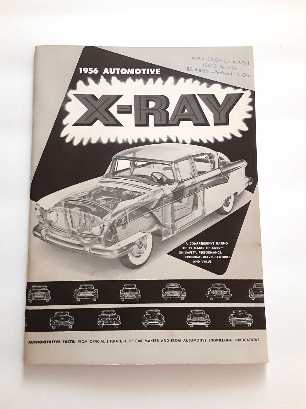 Nash Automobile Advertising Brochure 1956 Automotive X-Ray AMC.