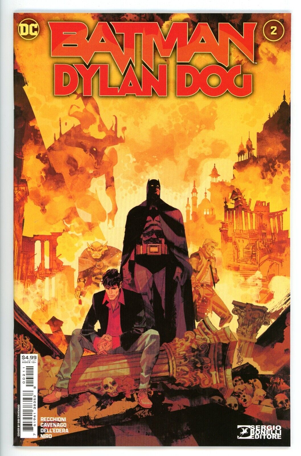 Batman Dylan Dog #2  Cover A . NM  .  🟦No Stock Images🟦