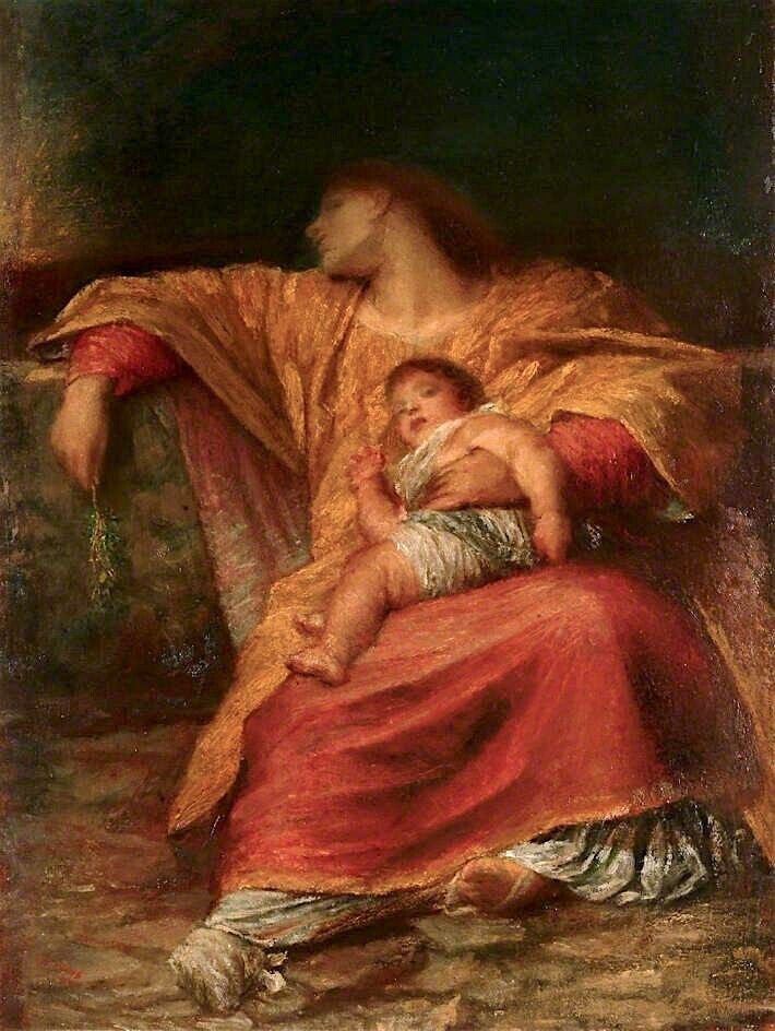 Beautiful Oil painting Peace-and-Goodwill-George-Frederic-Watts-oil-painting art