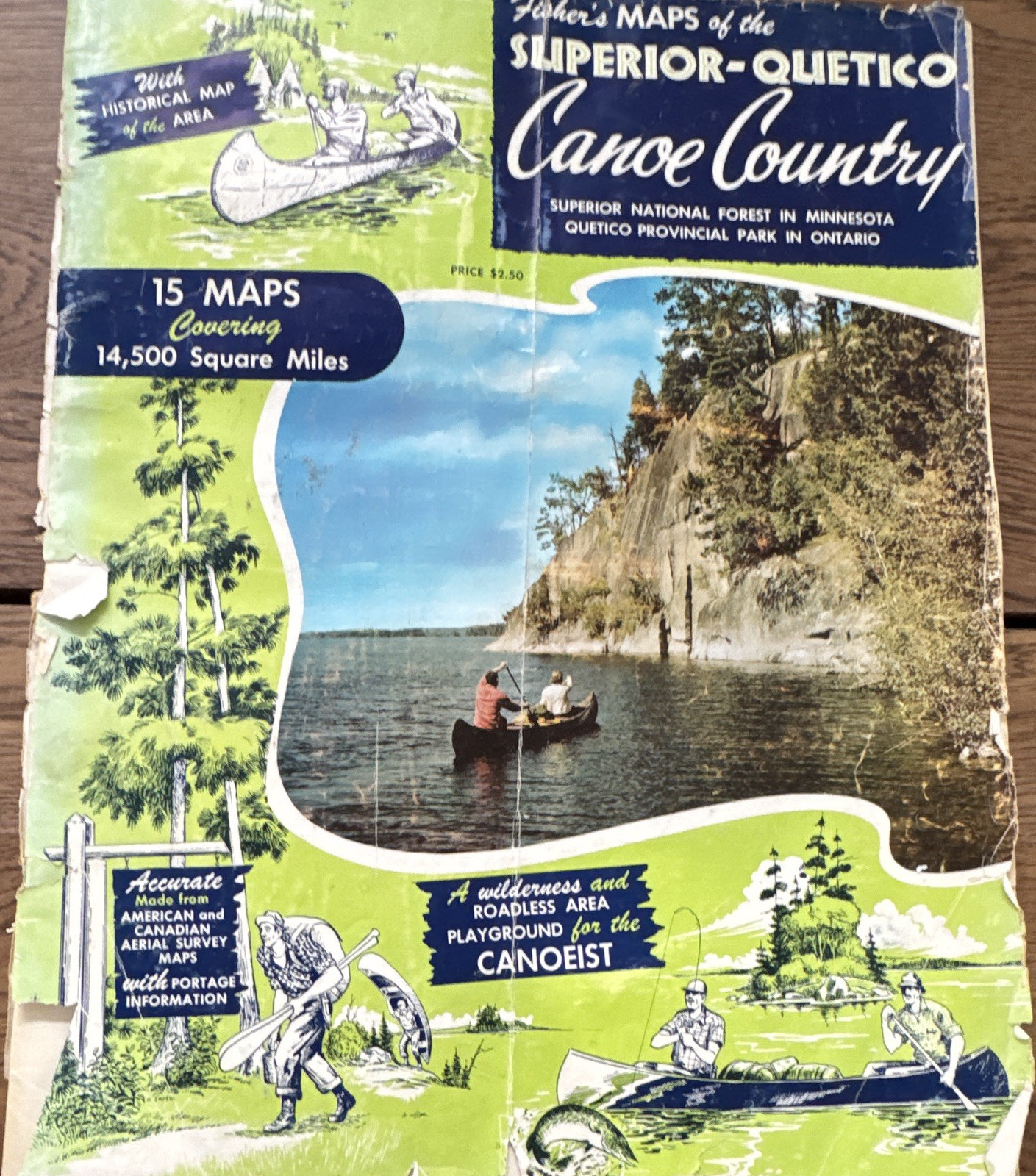 Fisher's Maps Superior-Quetico Canoe Country, Superior & Quetico, 15 Maps