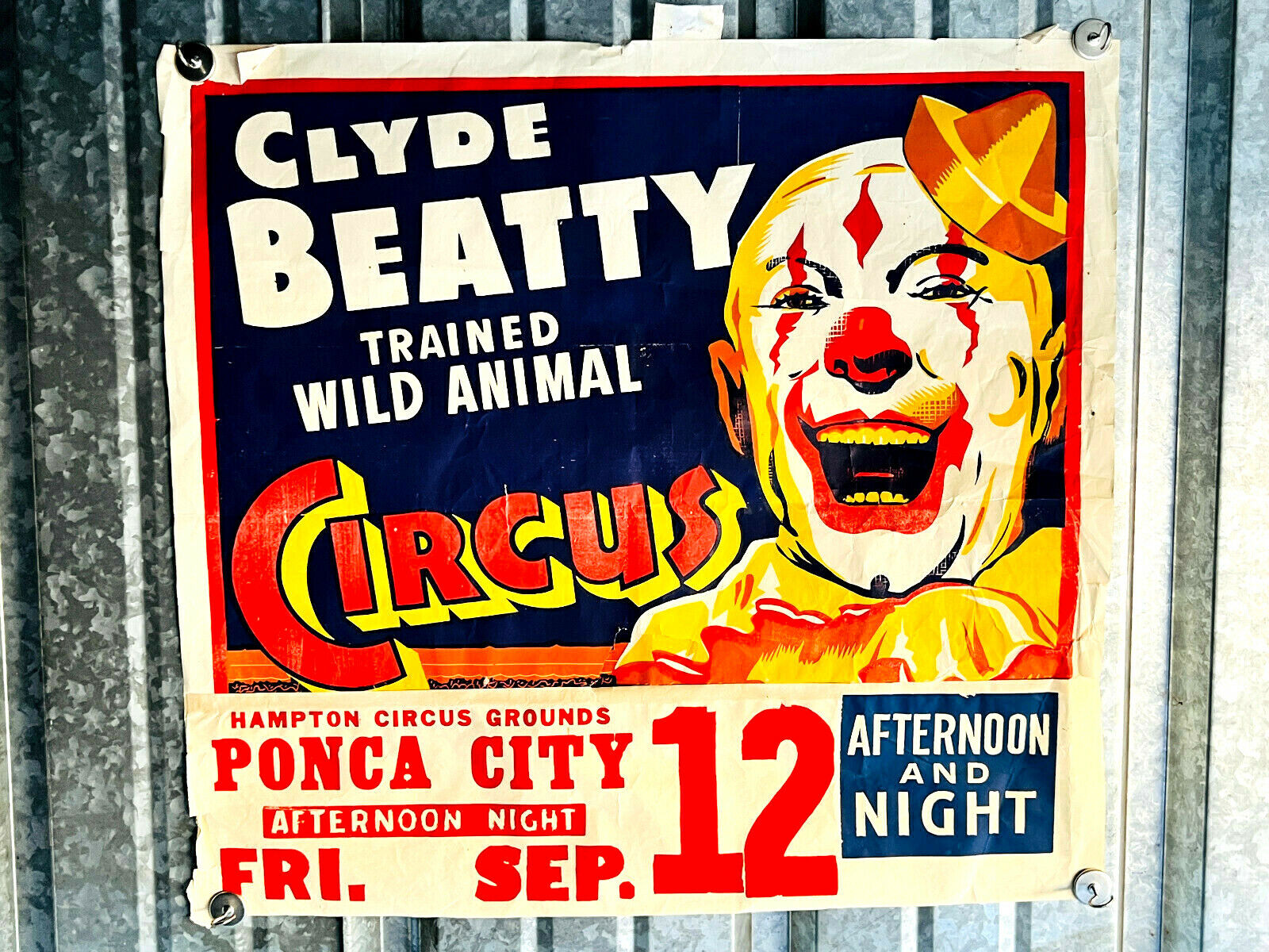 30s 40s Clyde Beatty Animal Ponca City OK circus carnival bette leonard