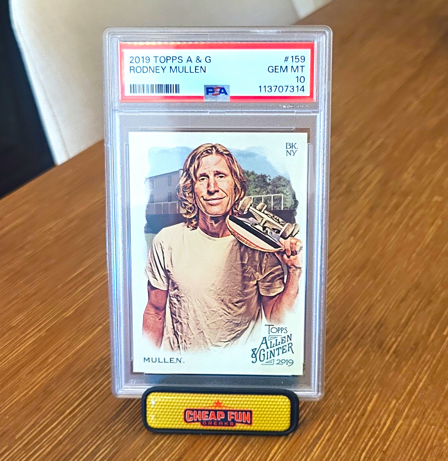 Topps 2019 Allen & Ginter #159 Rodney Mullen PSA 10 Cert 113707314 Topps 2019 Allen & Ginter #159 Rodney Mullen PSA 10 Cert 113707314