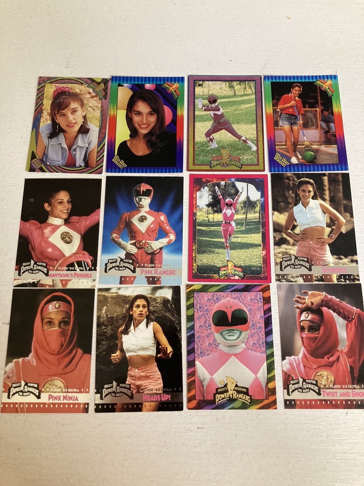 12 Pink Power Ranger trading Cards. Kimberly 12 Pink Power Ranger trading Cards. Kimberly