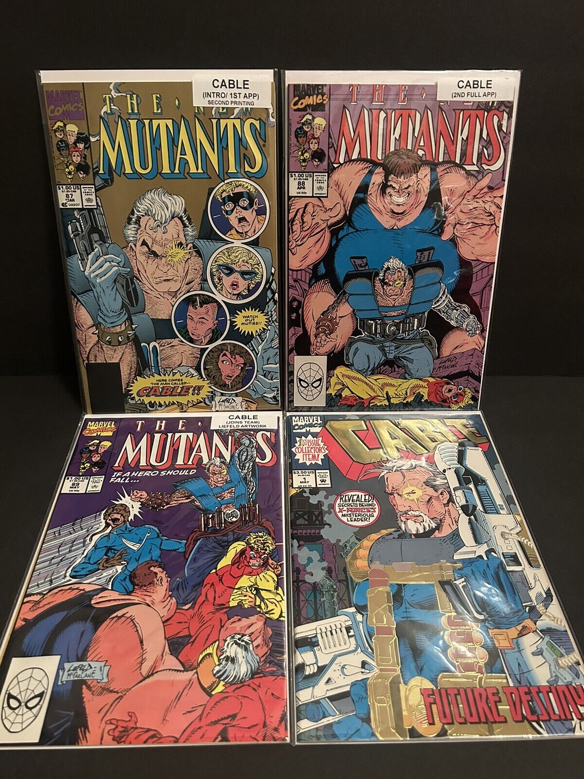 Cable First Appearance the new mutants issue 80 -90 And Cable Issue One ￼