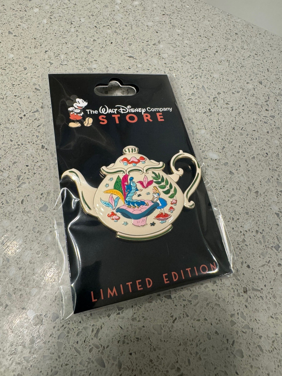 Disney DEC TWDC Alice in Wonderland 75th Anniversary Teapots Caterpillar Pin