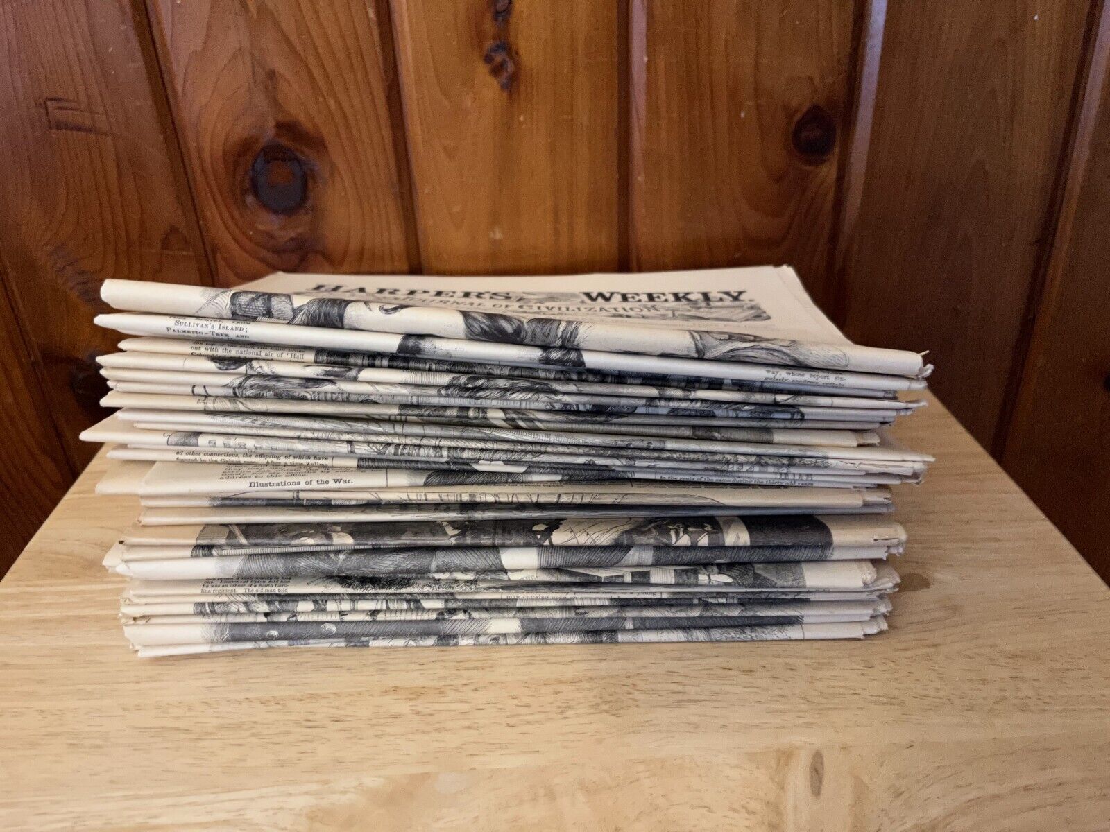 Lot Of 33 Harper’s Weekly Newspaper 1960s REISSUE 1861