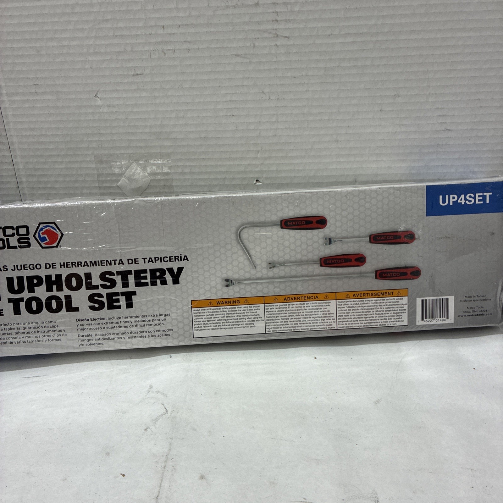 NEW Matco Tools 4-Piece Upholstery Tool Set - UP4SET - UPSETP NEW Matco Tools 4-Piece Upholstery Tool Set - UP4SET - UPSETP