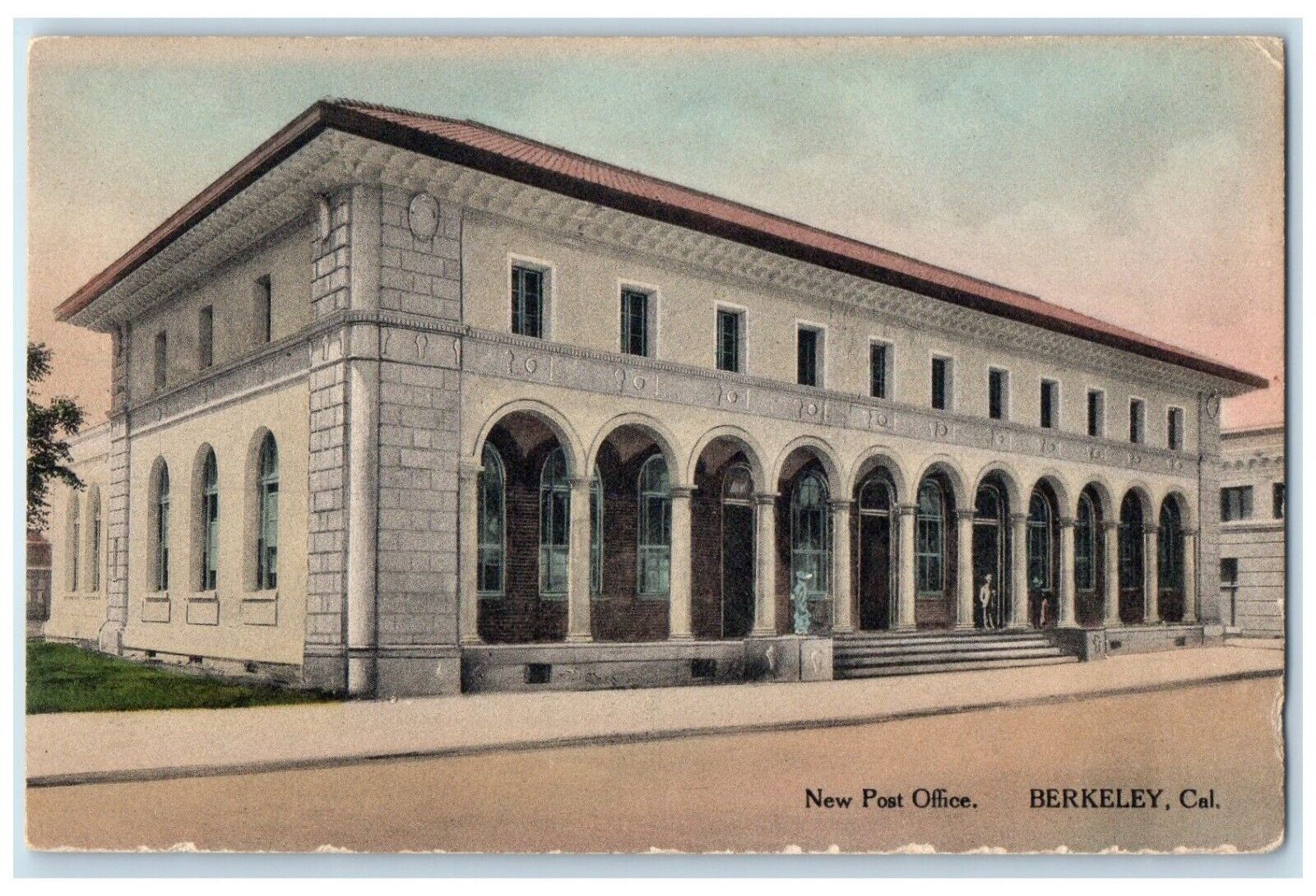 c1940 New Post Office Exterior Building Berkeley California CA Vintage Postcard