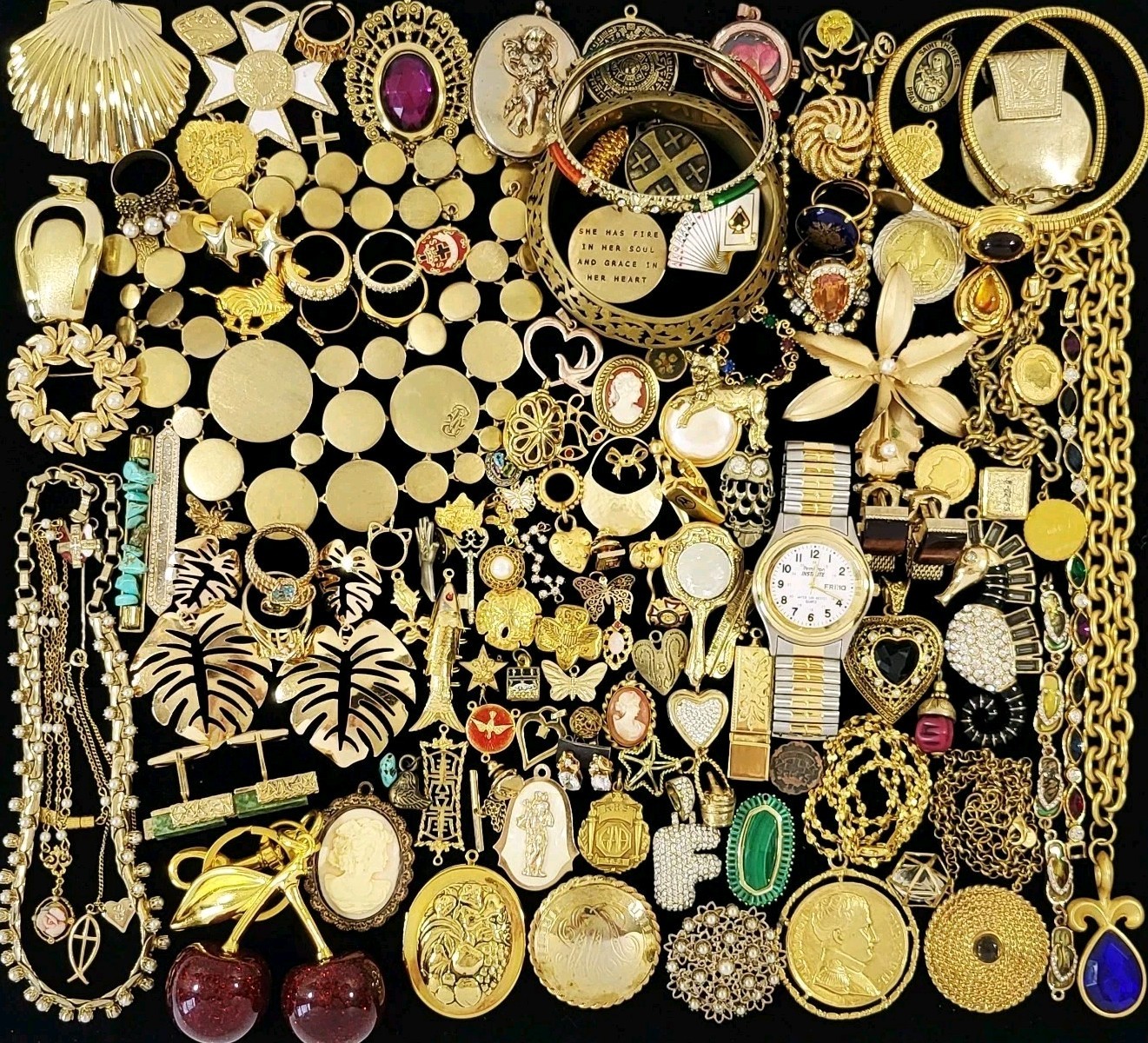 Vintage Junk Drawer Lot Mixed Metals Miscellaneous Collectibles LOADED Vintage Junk Drawer Lot Mixed Metals Miscellaneous Collectibles LOADED