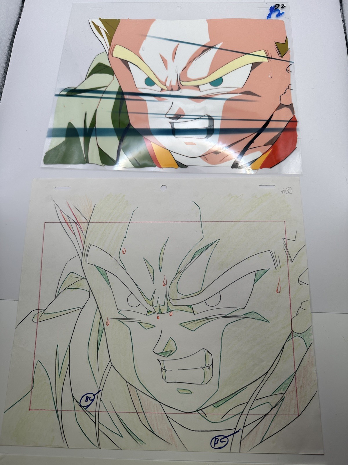 DRAGON BALL Z ANIMATION production cell kid Trunks Broly Movie w/ sketch DRAGON BALL Z ANIMATION production cell kid Trunks Broly Movie w/ sketch