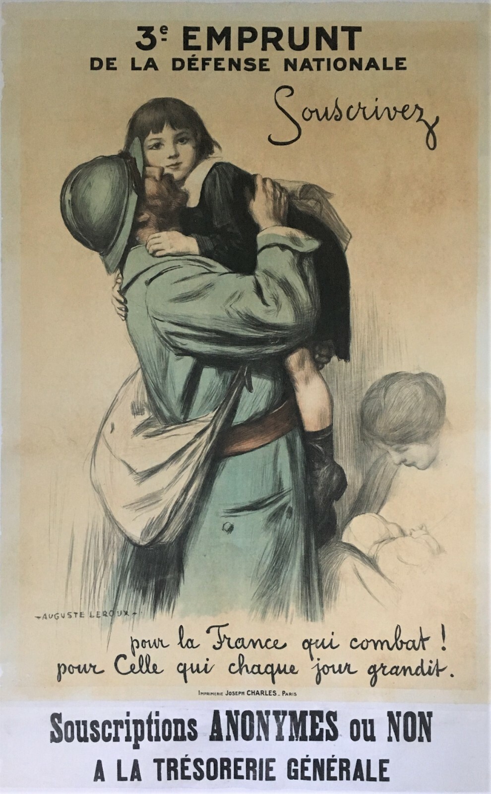 Original French Great War Poster \ Original French Great War Poster \