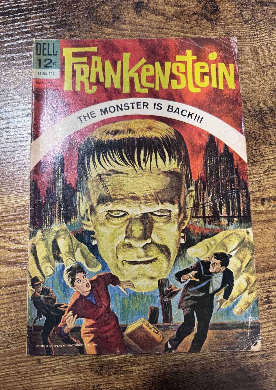 Frankenstein #1 (Dell Comics March-May 1963) FIRST ED Comic Book Frankenstein #1 (Dell Comics March-May 1963) FIRST ED Comic Book