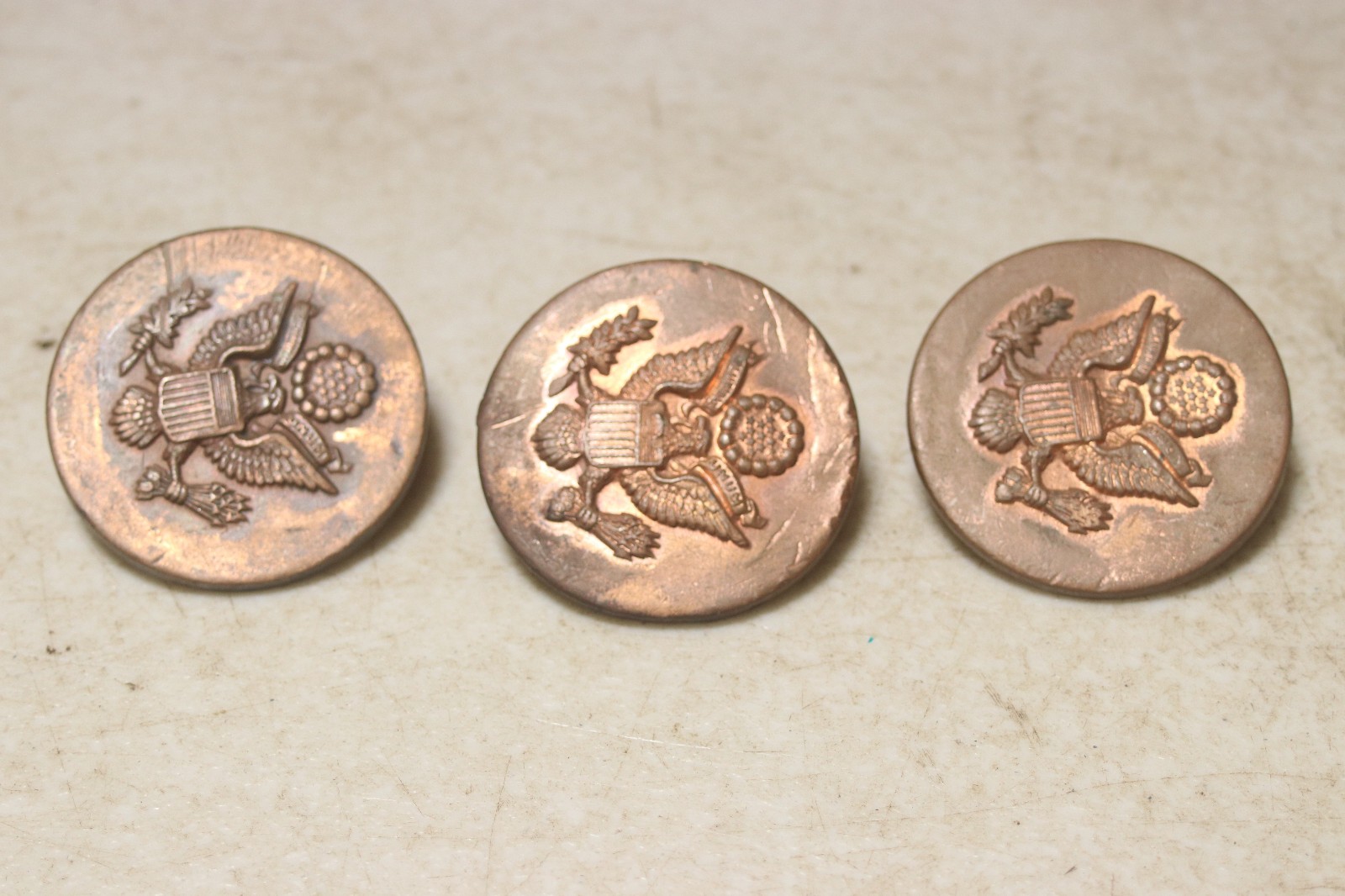Vintage Copper Eagle Bridle Rosette's