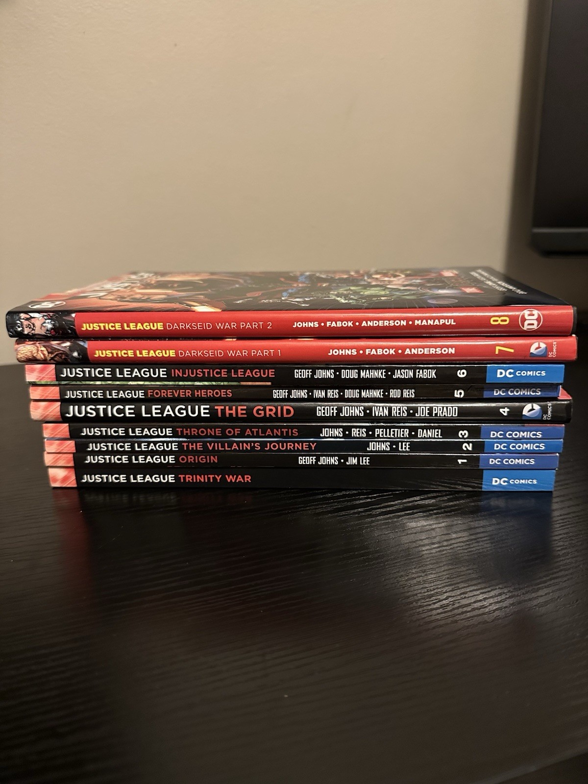 DC Comics Justice League Lot: Volumes 1-8 and Trinity War DC Comics Justice League Lot: Volumes 1-8 and Trinity War