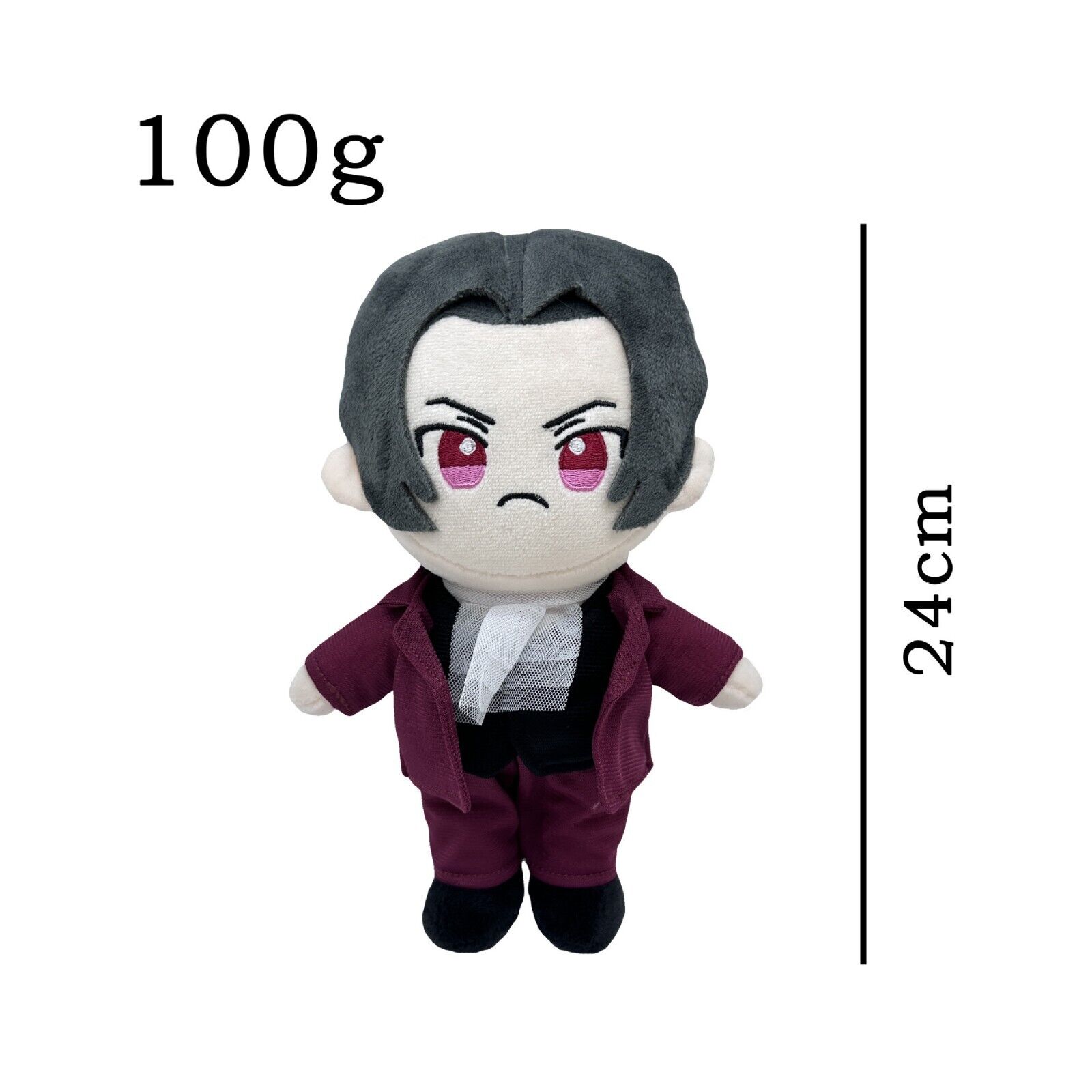 Ace Attorney Anime Figure Plush Doll Edgeworth Phoenix Toy Christmas Party Gift