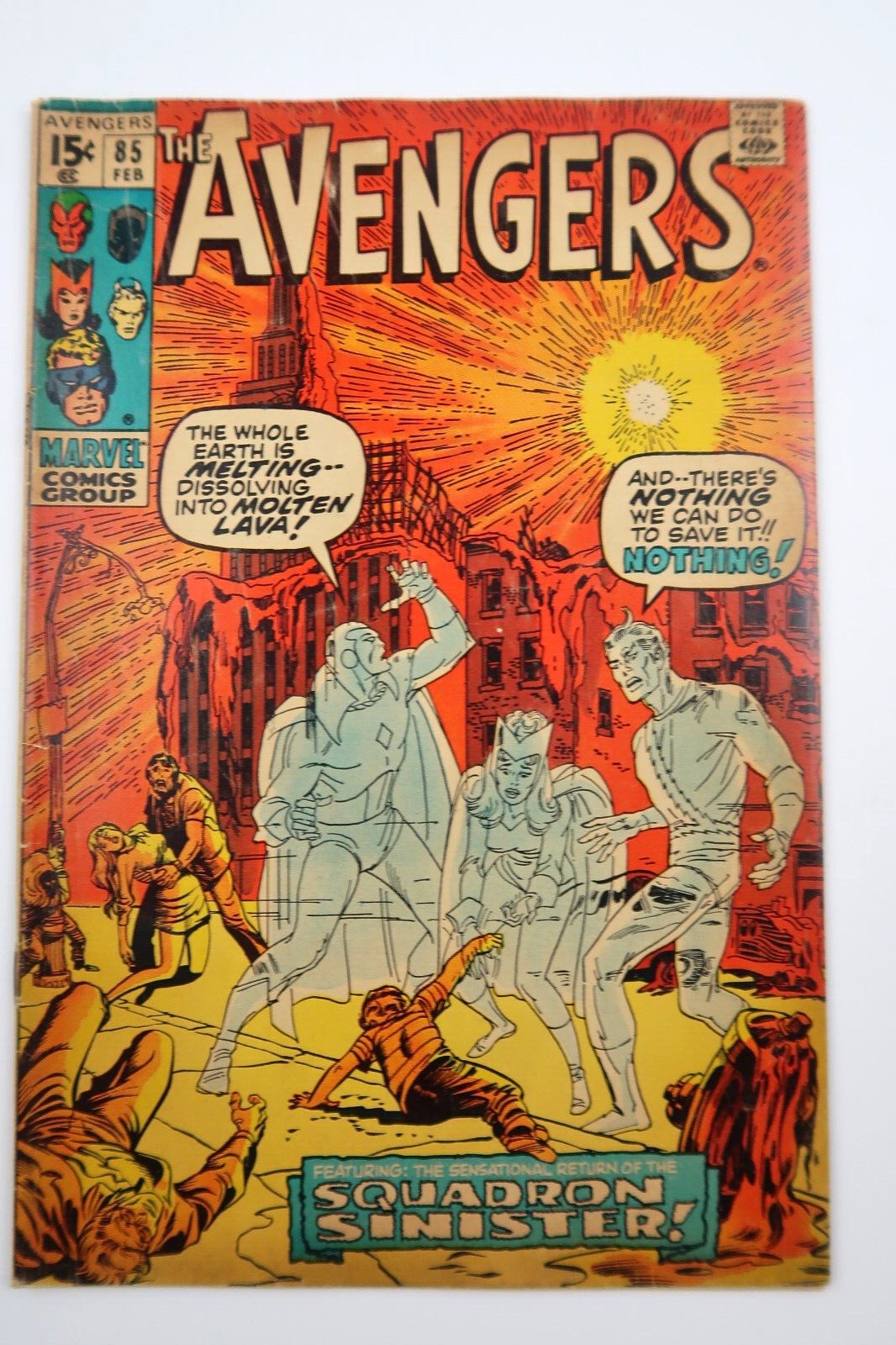 The Avengers #85 1st Appearance of the Squadron Supreme 1971 Marvel Comcis G/VG
