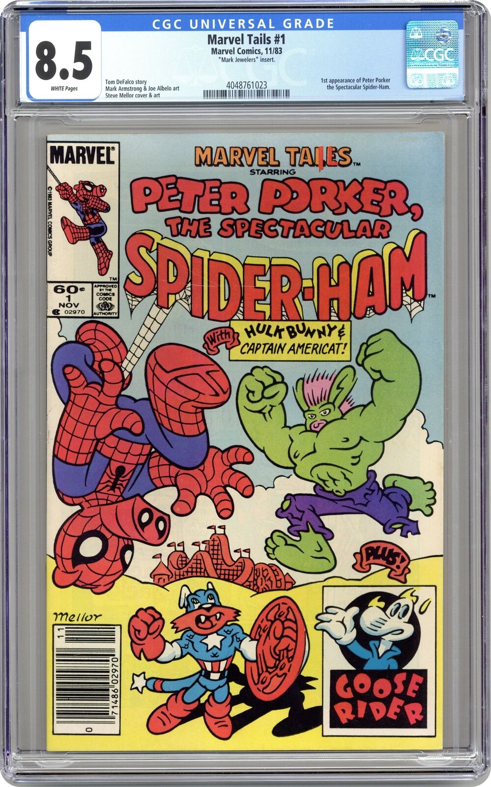 Marvel Tails Mark Jewelers #1 CGC 8.5 1983 4048761023 1st app. Spider-Ham