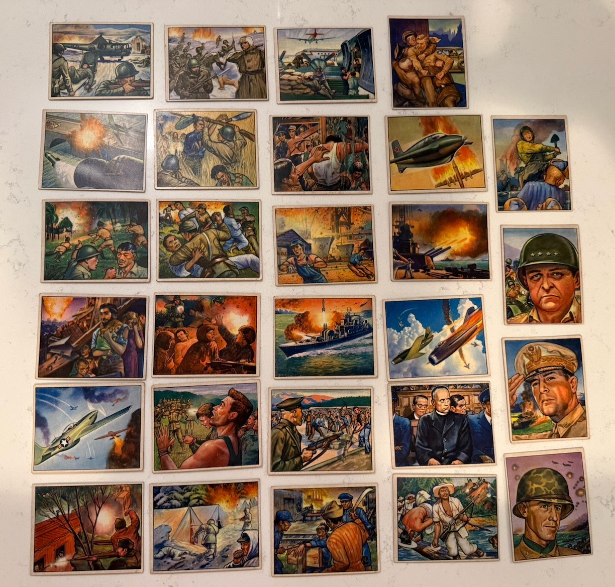1951 Bowman Fight the Red Menace (28 card Lot)