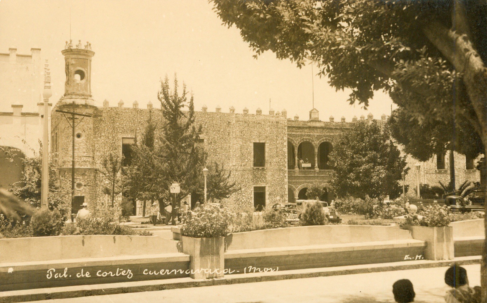 Cortes Palace of,Cuernavaca,Morelos, Mexico RPPC PostcardAntique 1910 Real Photo