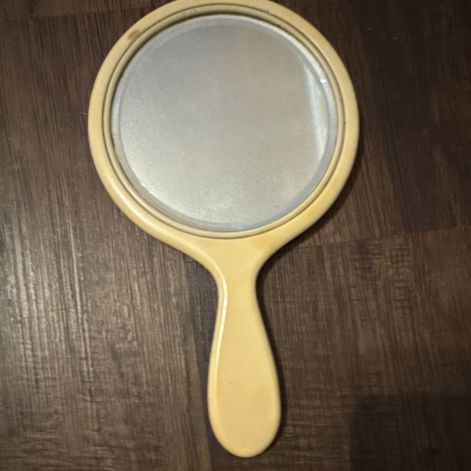 Vintage Hand-Held Vanity Mirror Art Deco, Mid-20th Century Vintage Hand-Held Vanity Mirror Art Deco, Mid-20th Century