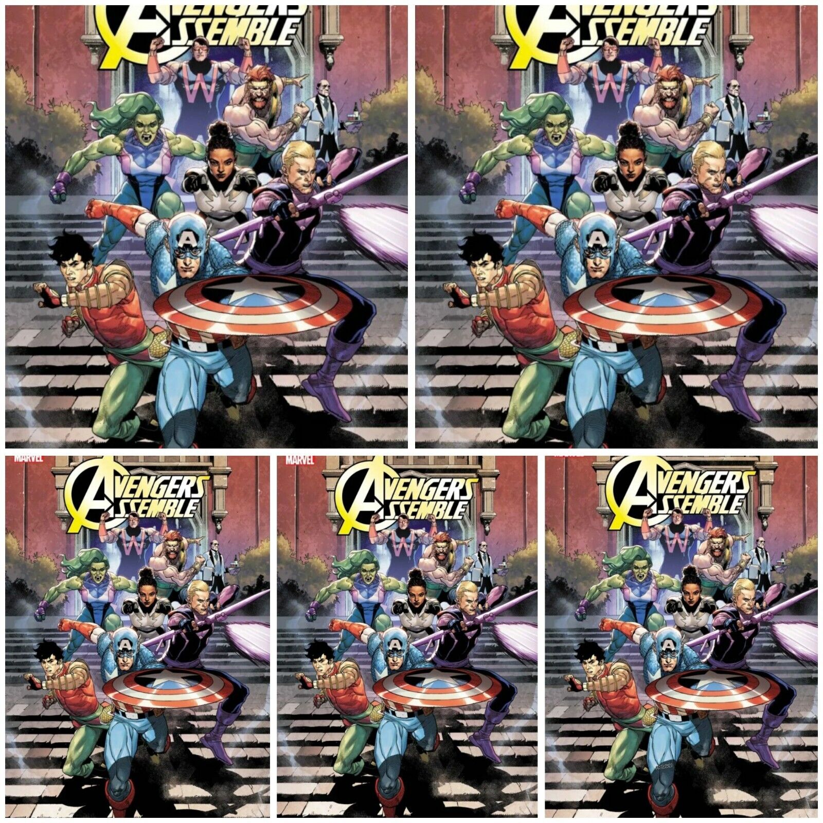 5 Pack Avengers Assemble #1 Main Cover A Cory Smith PRESALE 9/11 Marvel 2024