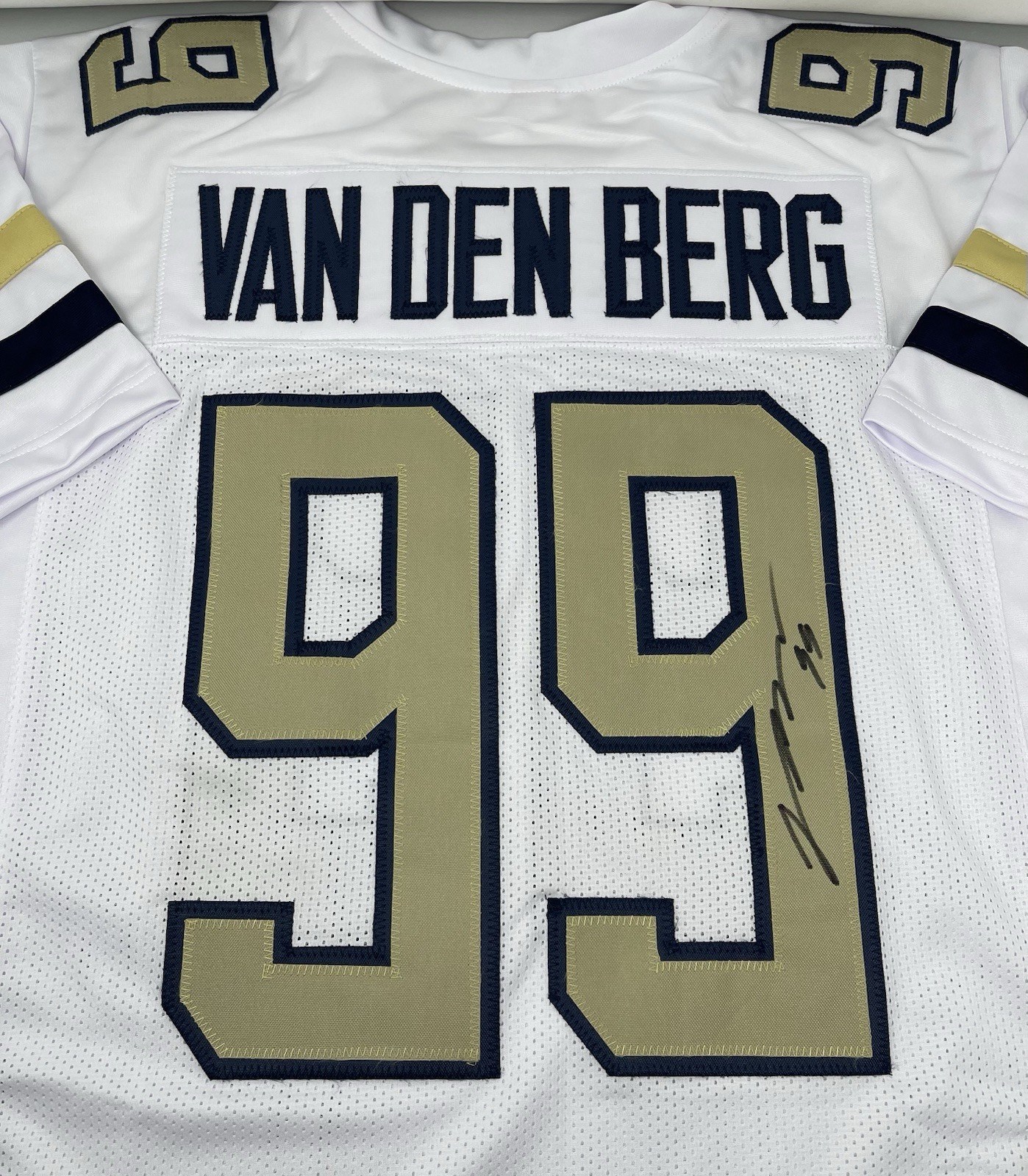 Jordan van den Berg Autographed Jersey Georgia Tech Chicago Bears Rookie
