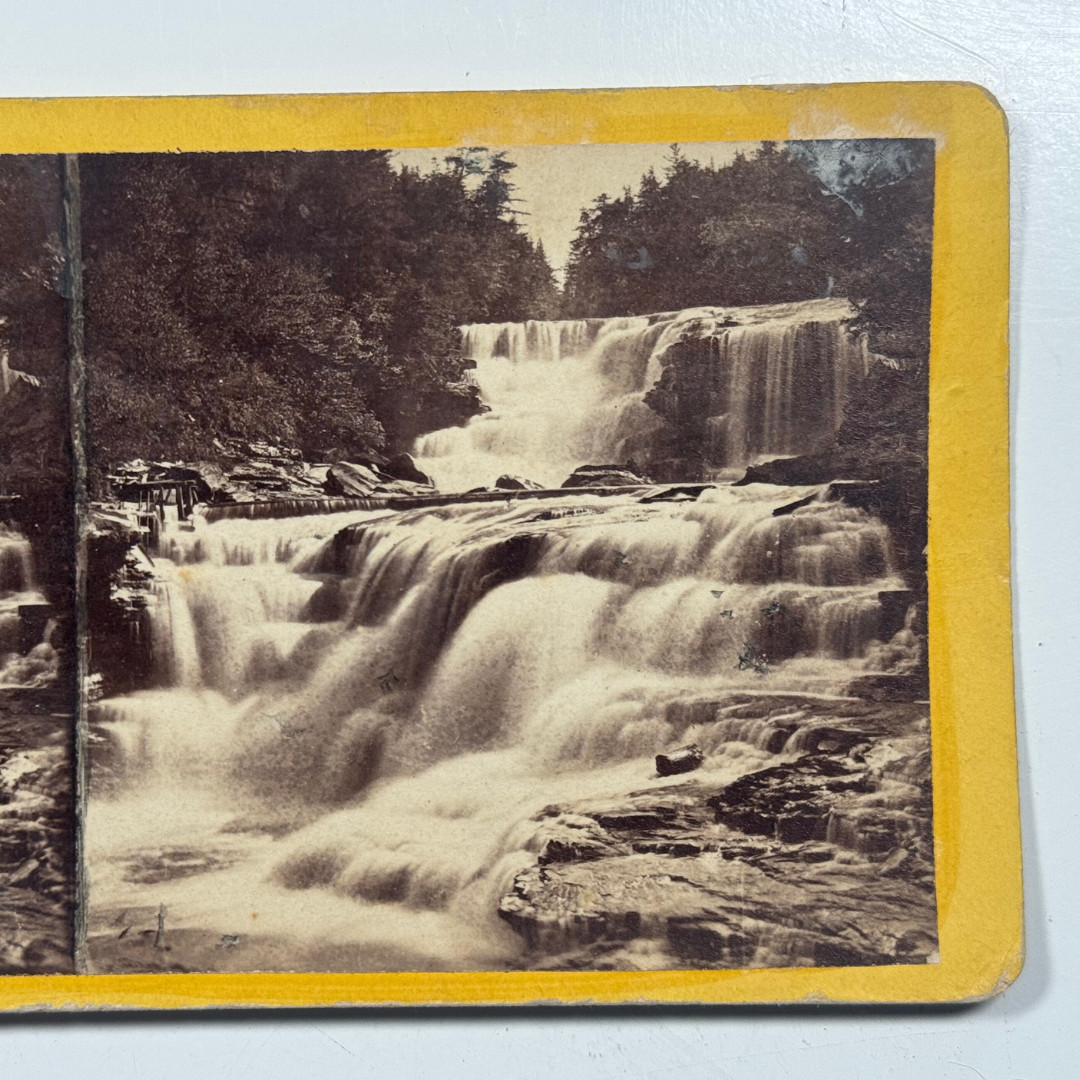 A Ramble in Wayne County Lower Falls Wallenpanpack Stereoview Card Anthony & Co A Ramble in Wayne County Lower Falls Wallenpanpack Stereoview Card Anthony & Co