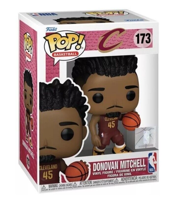 NBA Cleveland Cavaliers Donovan Mitchell Funko Pop #173 New In Box Fast Ship