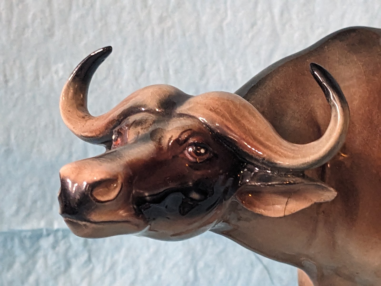Rare 1955 Hagen Renaker DW Cape Buffalo with Name Sticker Rare 1955 Hagen Renaker DW Cape Buffalo with Name Sticker