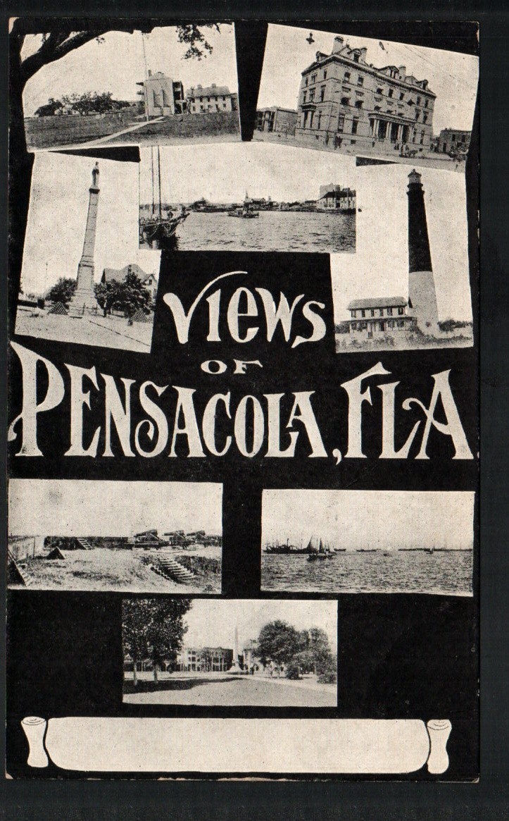 PENSACOLA, FLORIDA * MULTI-VIEW ~ PENSACOLA,  FL * UNPOSTED VINTAGE c 1901-1907