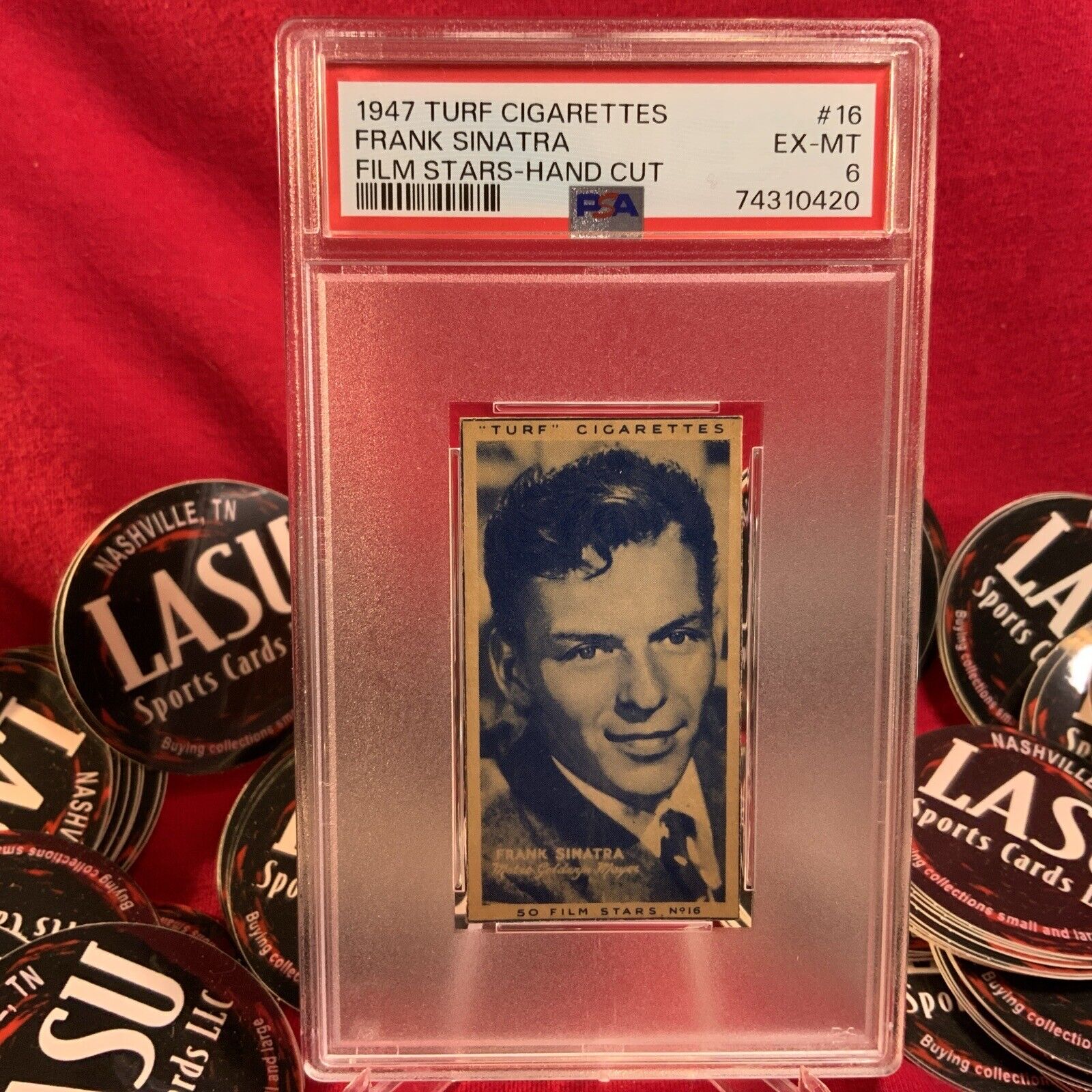 1947 Turf Cigarettes Film Stars Frank Sinatra #16 PSA 6 Low Pop