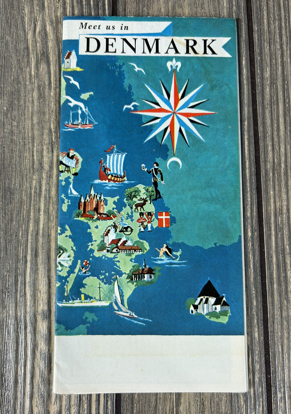 Vintage Meet Us In Denmark National Travel Association Of Denmark Brochure