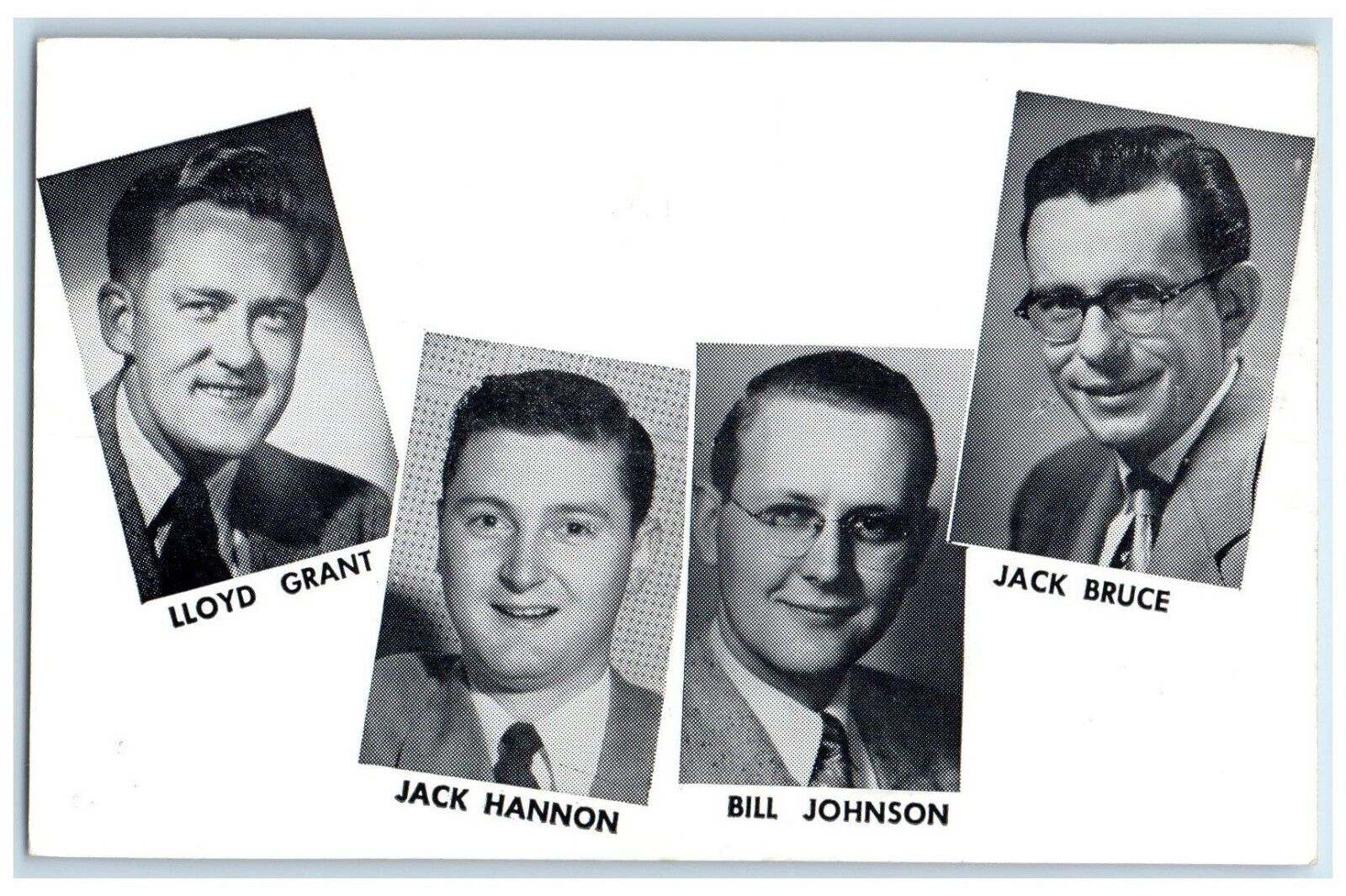 1953 Lloyd Jack Bill Radio Personalities WNAX 570 Yankton South Dakota Postcard