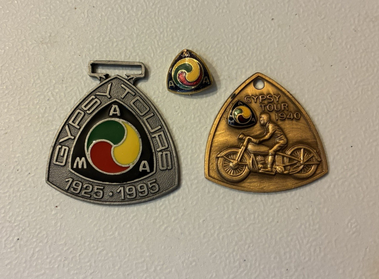 AMA Gypsy Tour Key Fob Pin Lot American Motorcycle 1940 1993 Commemorative 1995 AMA Gypsy Tour Key Fob Pin Lot American Motorcycle 1940 1993 Commemorative 1995